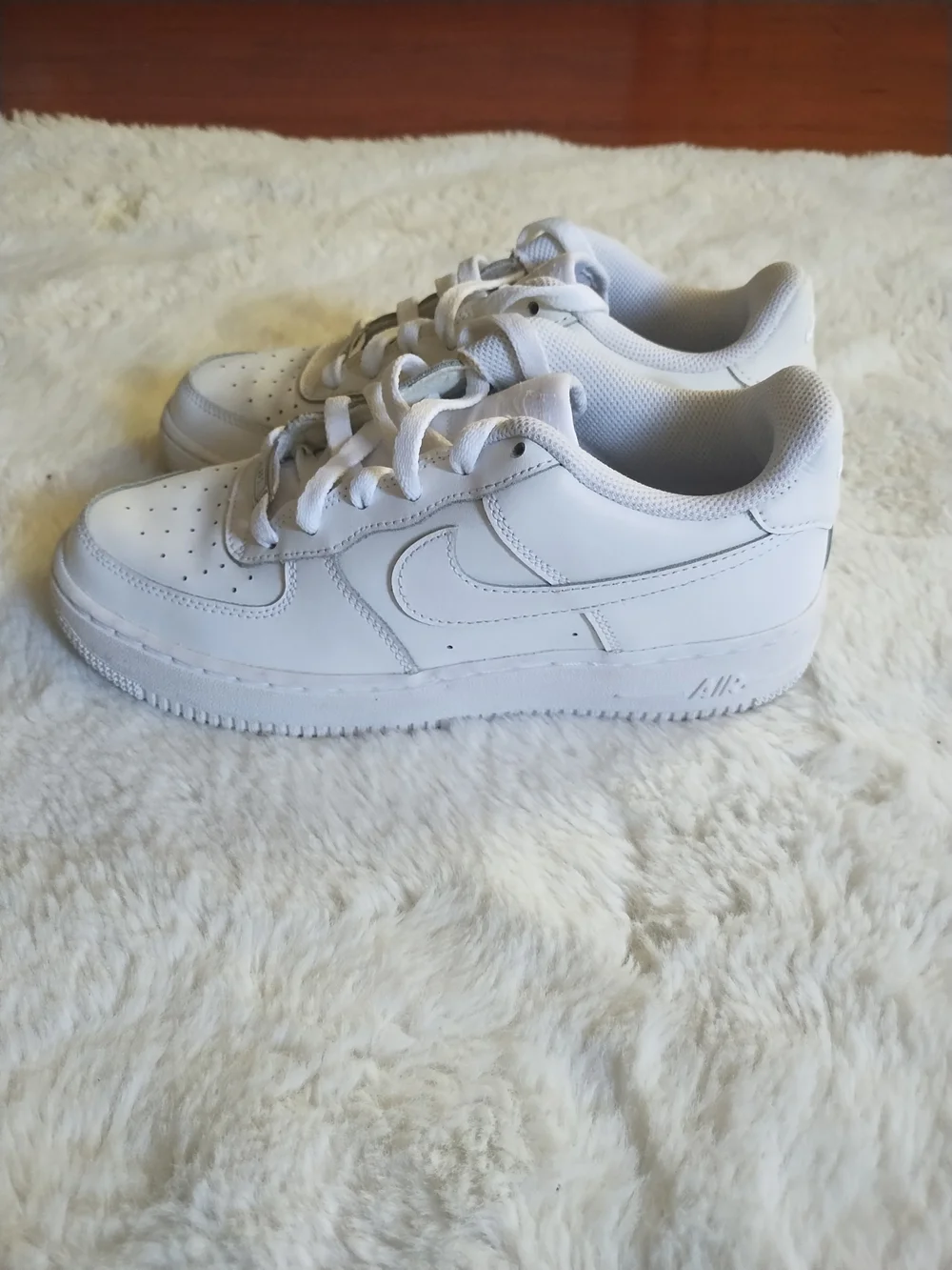 Nike Kids All-White Low-Top Sneakers